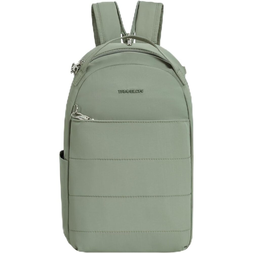 Versatile Moss Daypack Sling - 5-Point Anti-Theft Security & 11" Tablet Sleeve